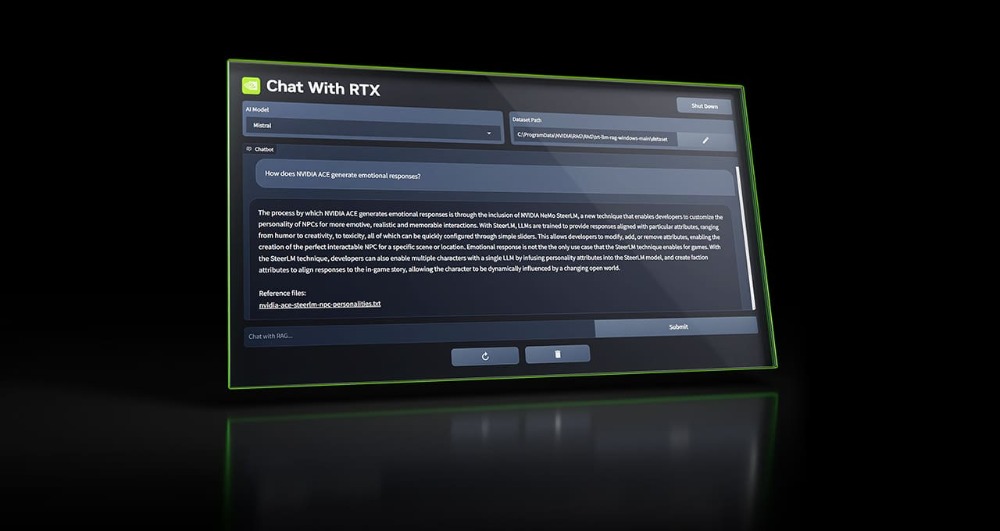 NVIDIA ra mắt 'Chat With RTX', AI Chatbot Free nếu bạn dùng GPU GeForce RTX 30/40